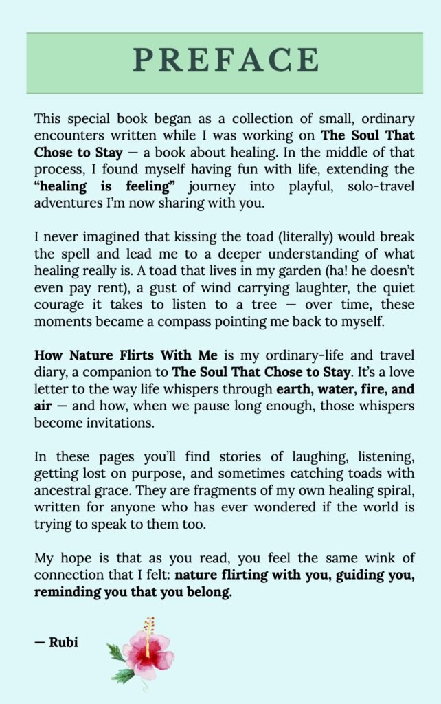 2eBook Pages Content How Natures Flirts with me